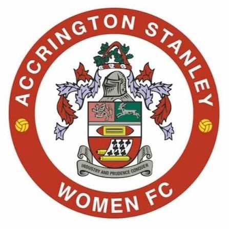 Accrington Stanley Women FC crest, sponsored by Steadplan