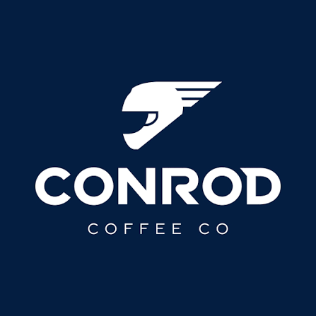 Conrod Coffee Co logo, sponsored by Steadplan