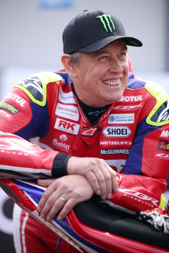 John McGuinness, TT road racer sponsored by Steadplan