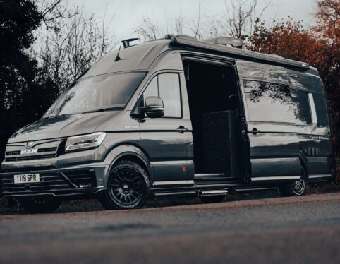 MAN TGE camper van conversion with side entry door