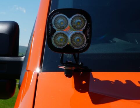 LED spotlight pod fitted to a MAN TGE conversion