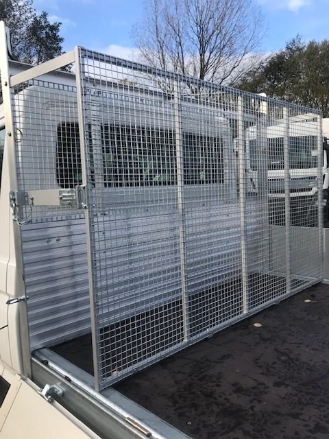 Mesh cage body conversion for waste and recycling work